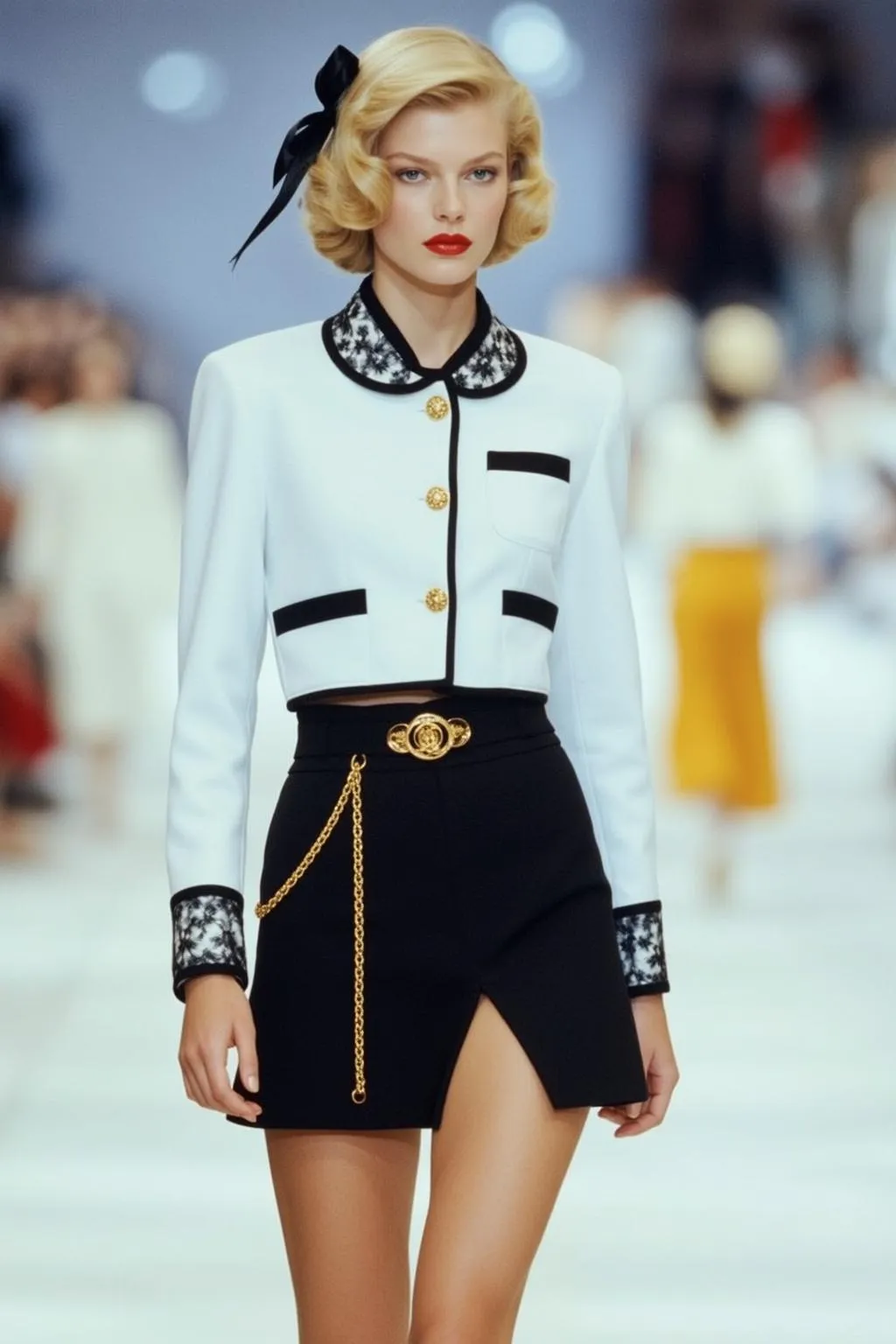 Makeup With A Black Skirt
