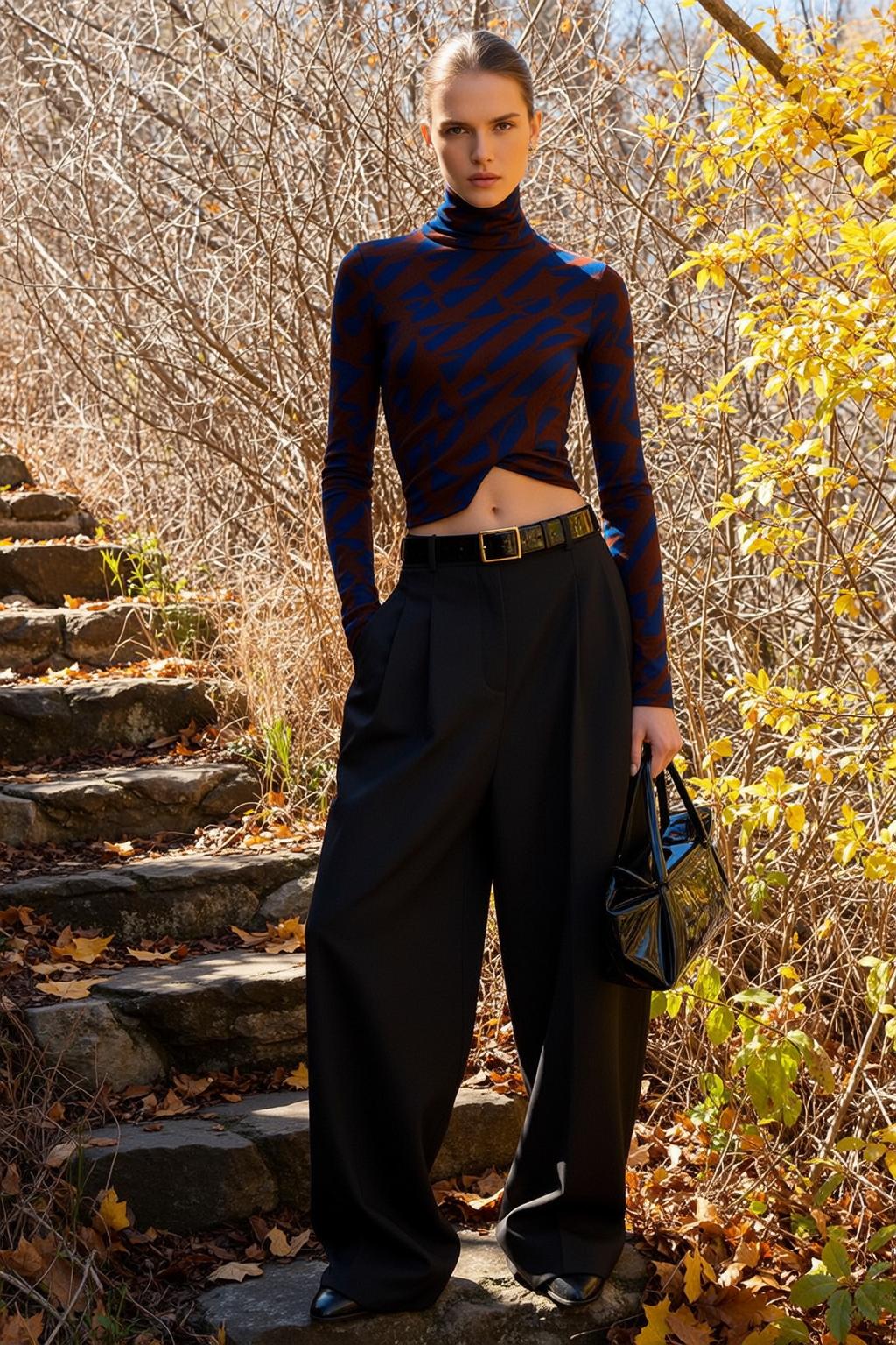Outdoor Stone Staircase Fashion Editorial