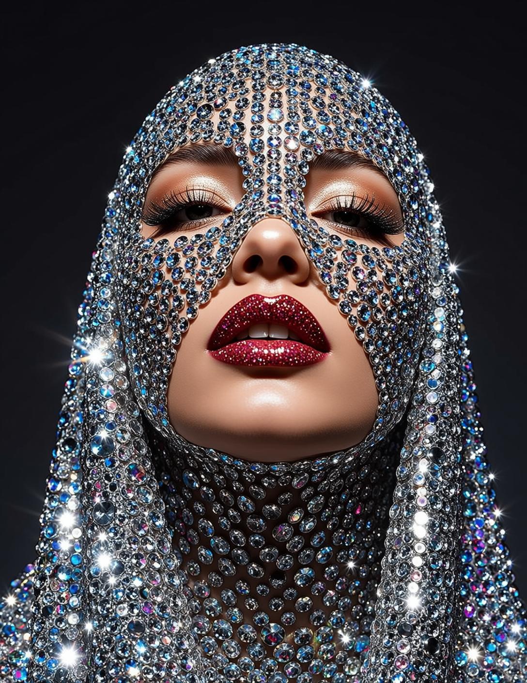 Crystal Bodysuit Studio Portrait