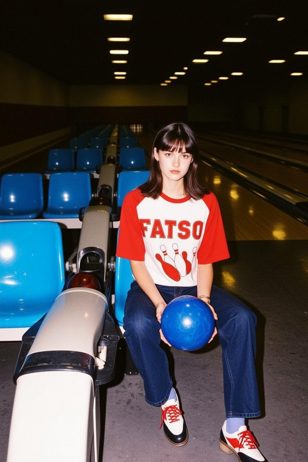 T Shirt Jeans Candid Portrait