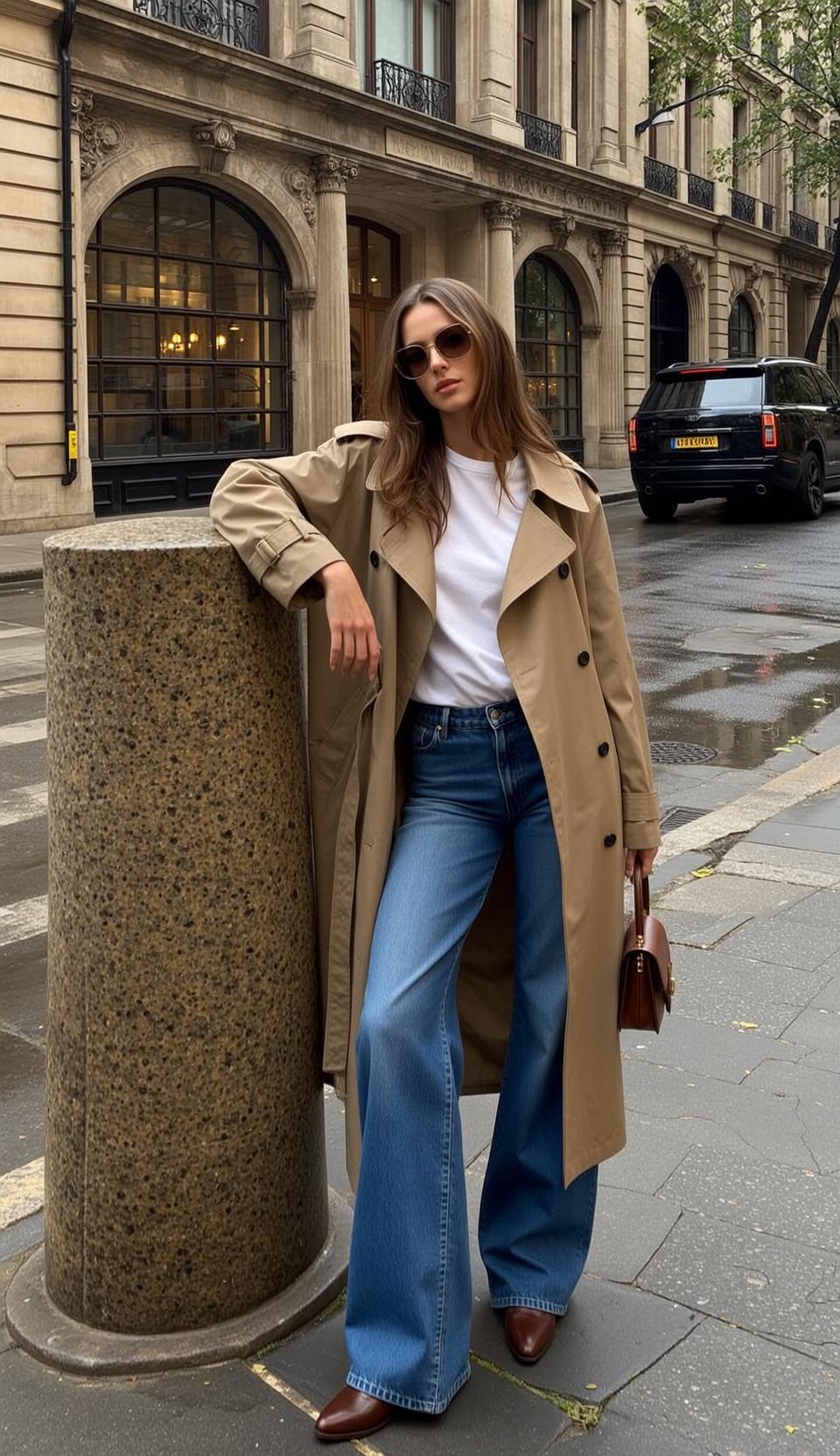 Tan Trench Street Style