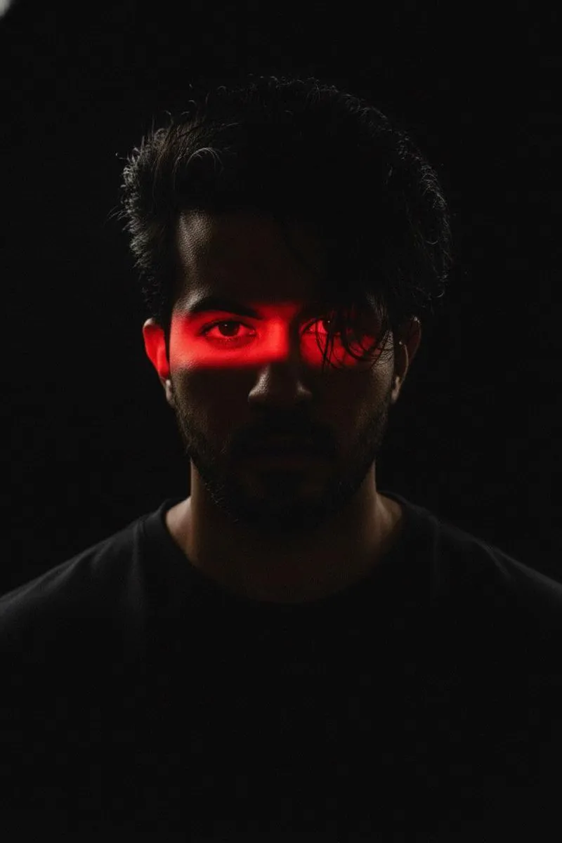 Cinematic Shadows: A Portrait of Intensity