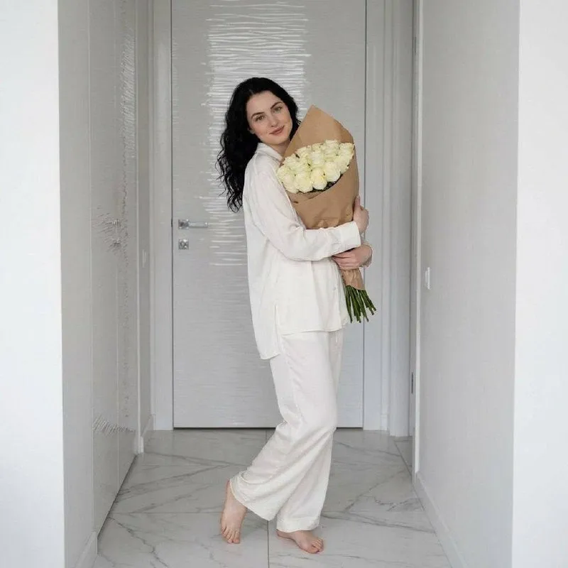 Barefoot Pajamas Corridor Portrait