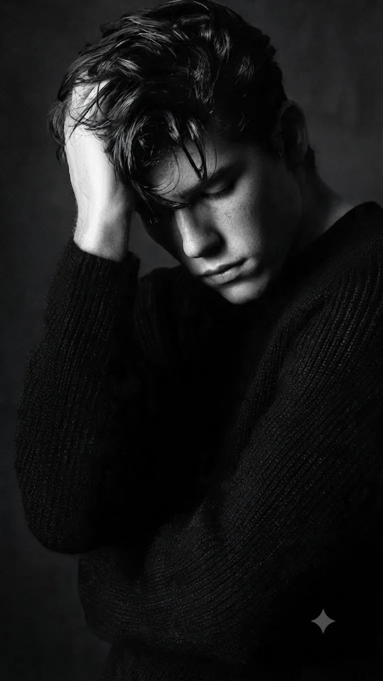 Series Contemplative Black And White Studio Captures In In Variety
