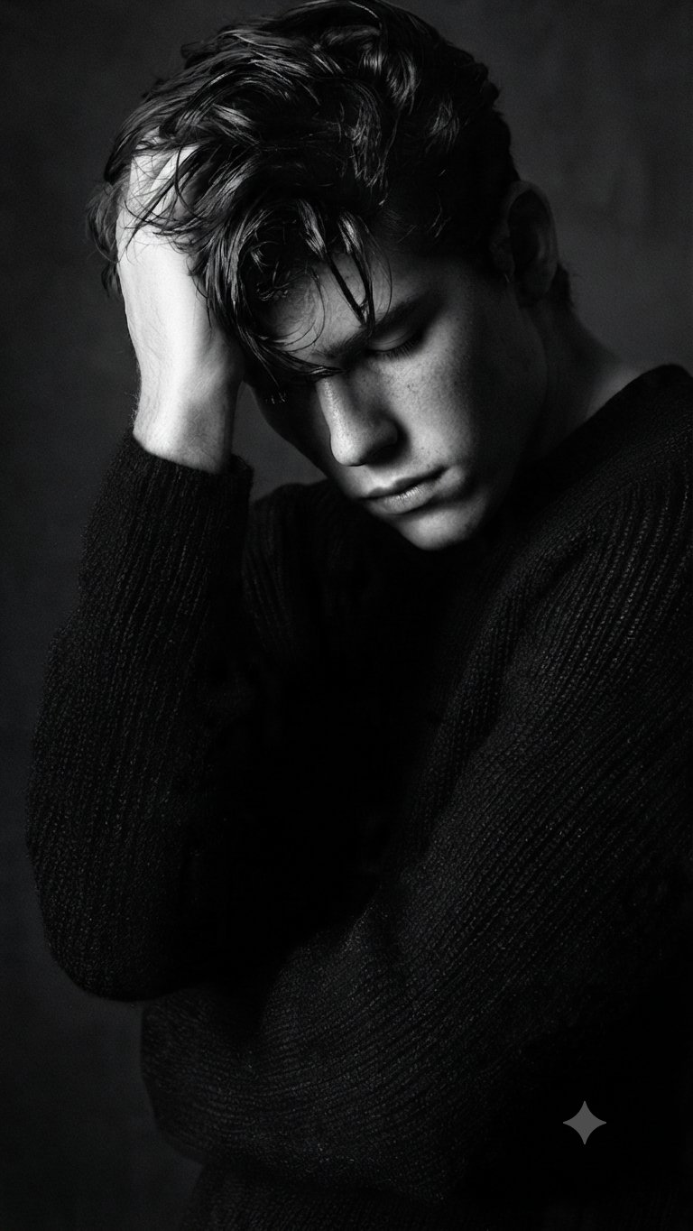 Series Contemplative Black And White Studio Captures In In Variety