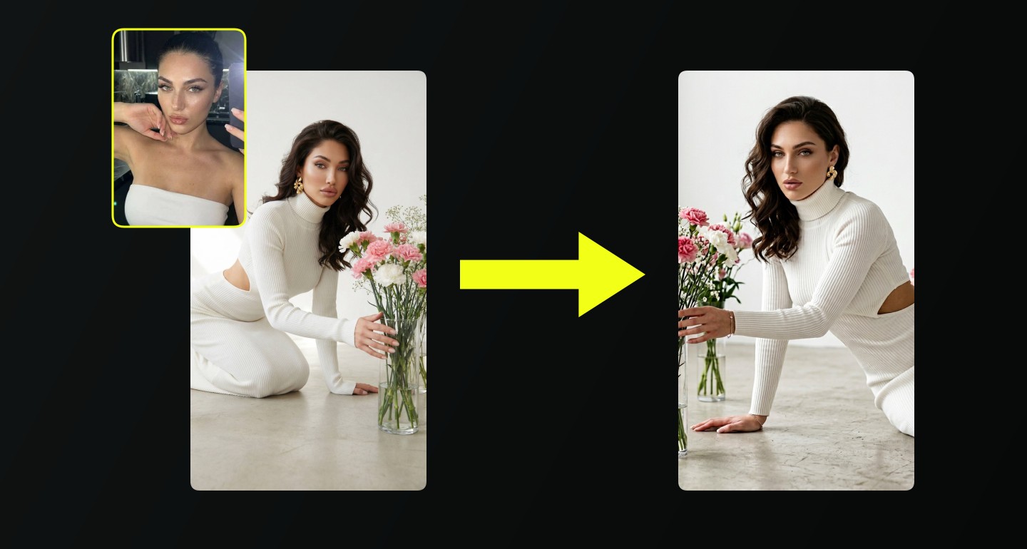 Lily remix walkthrough for Elegant White Dress Studio Flowers Soft Romantic Pose