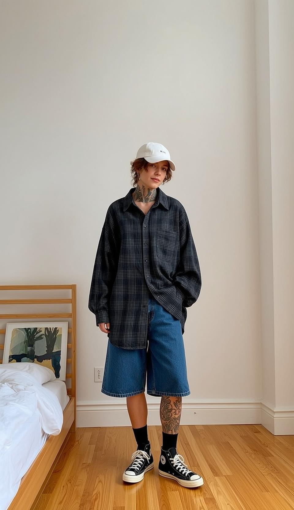 Casual Short Reddish-brown Hair Messy Fair Oversized