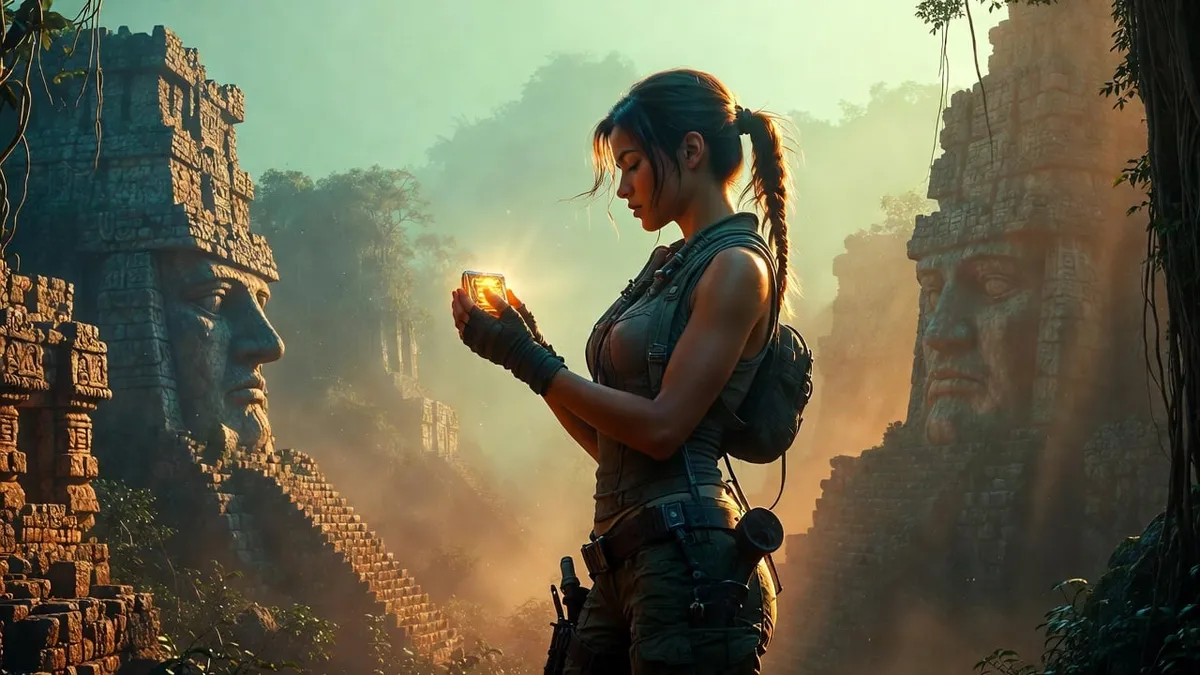 Mayan Ruins Explorer Golden Hour