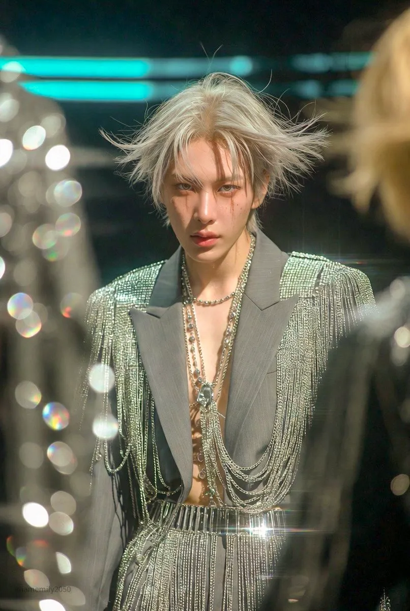 Body Chains In A Stage Fashion Portrait