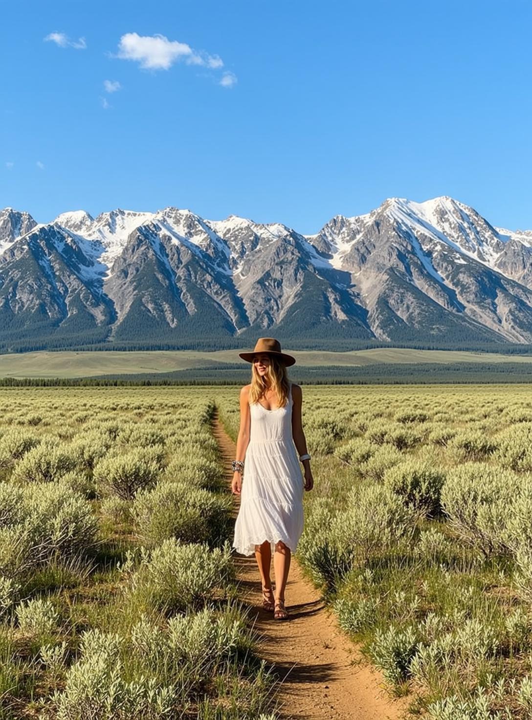 White Sundress Mountain Path