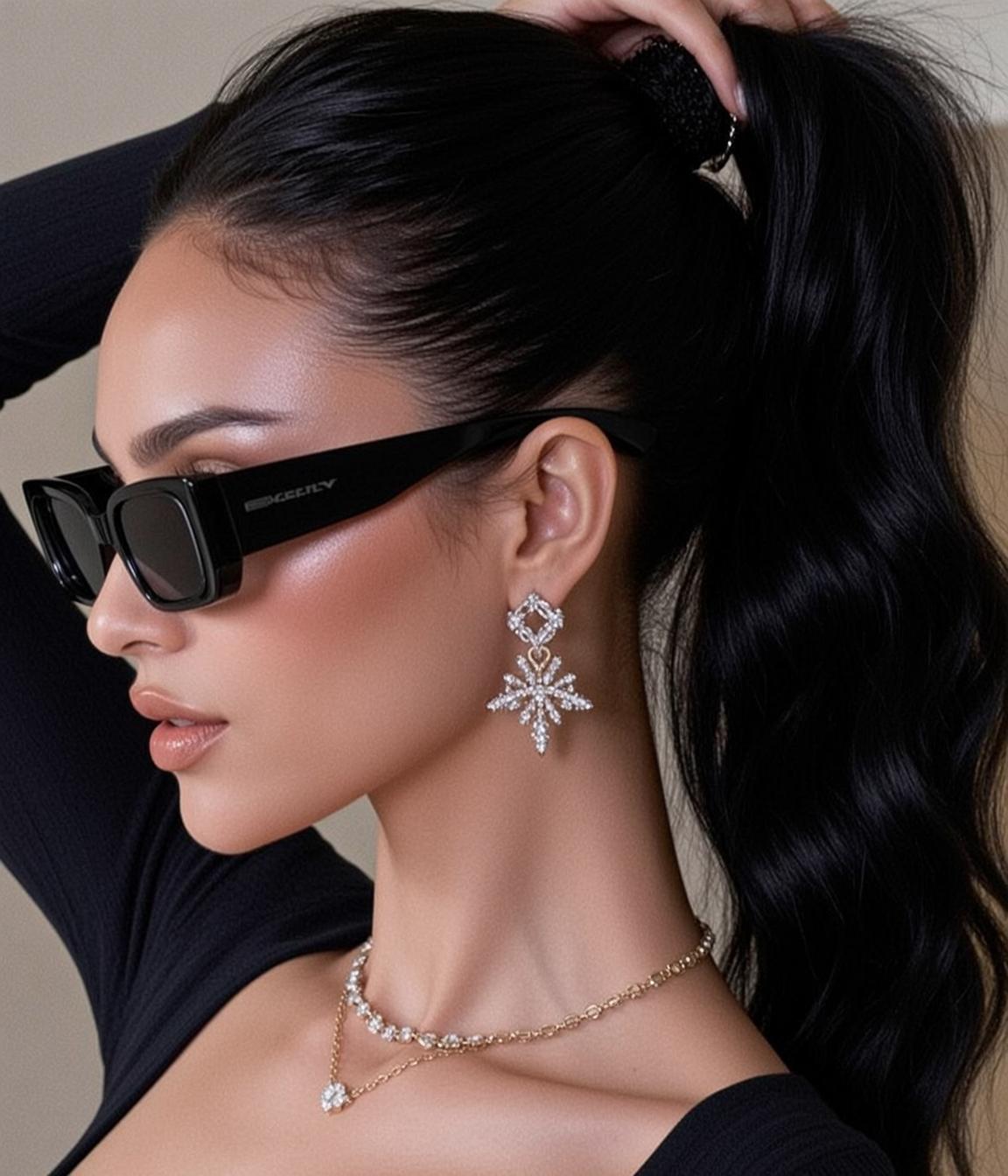 Explore Shown Profile View Her Head Tilted