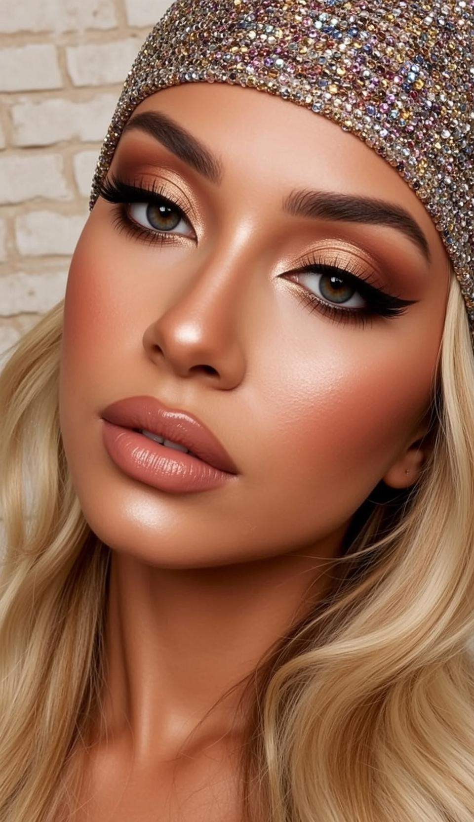 Makeup Close-up Head-and-shoulders Young Fair Skin Blonde