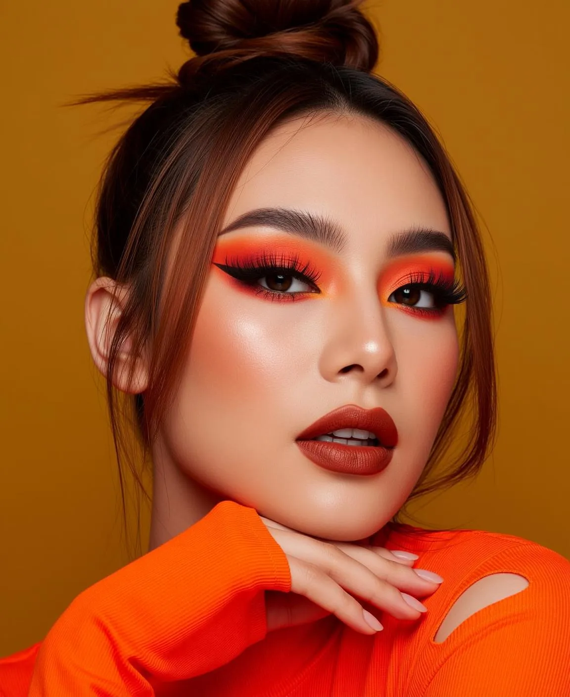 Makeup And Lash Extensions In A Portrait