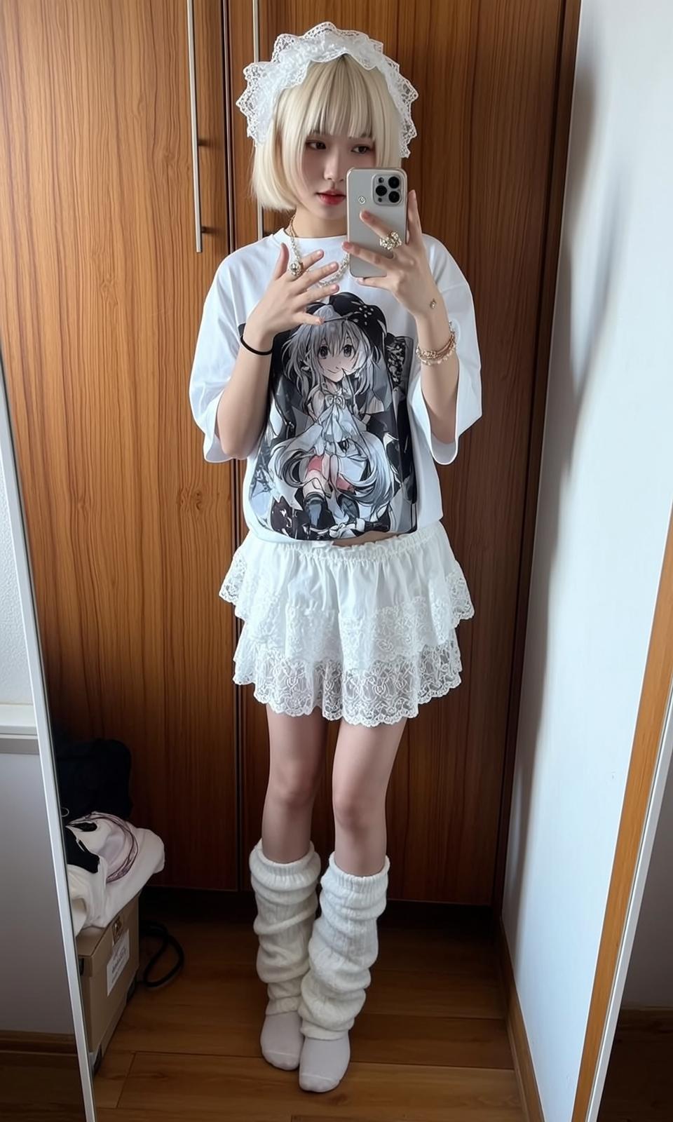 Anime Graphic Mini Skirt
