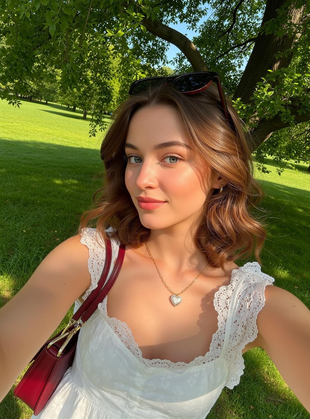 Explore Captured Selfie-style Holding Her Right Hand