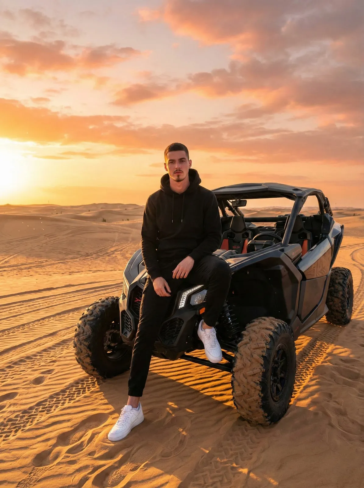 Black UTV buggy