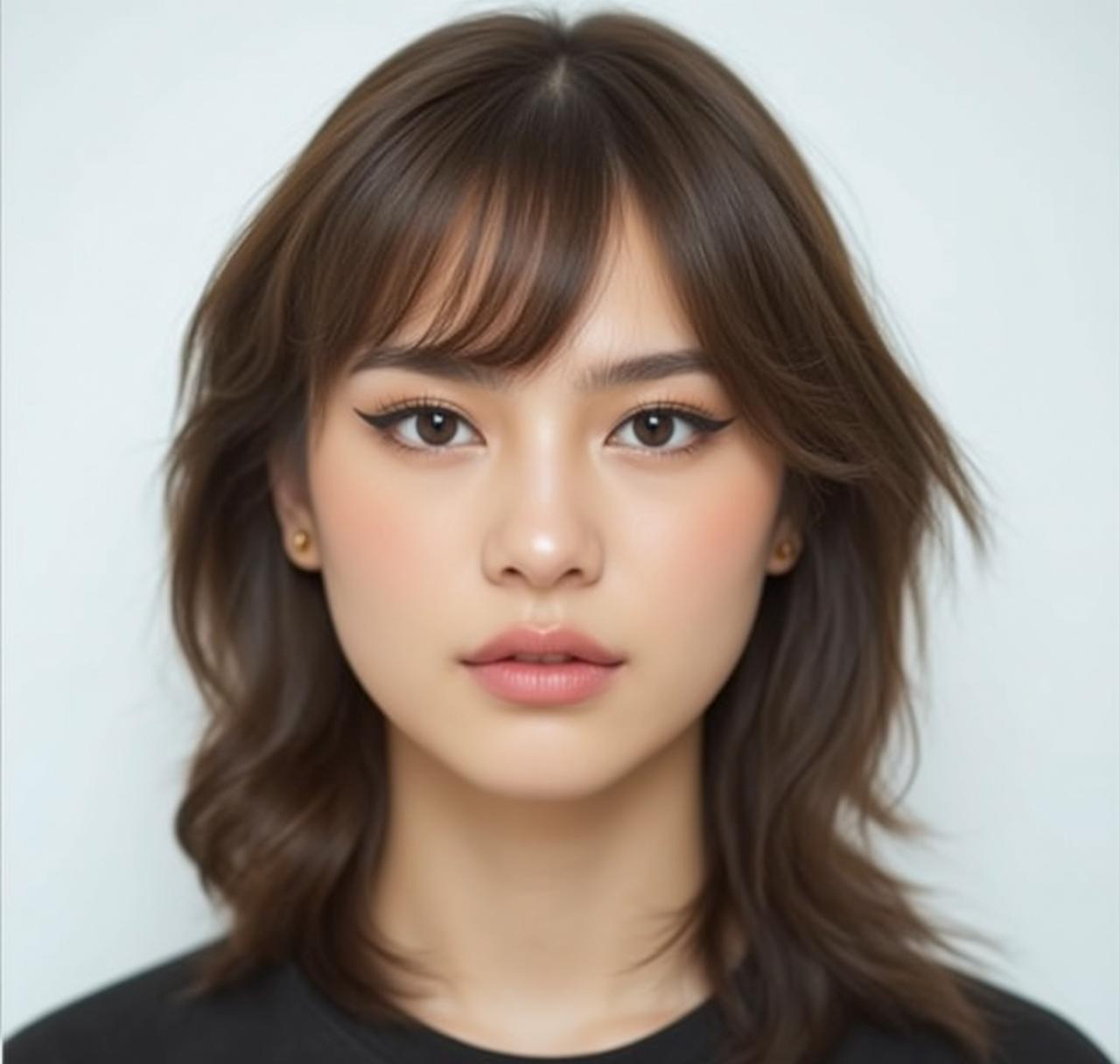 Young Woman Studio Headshot Soft Lighting