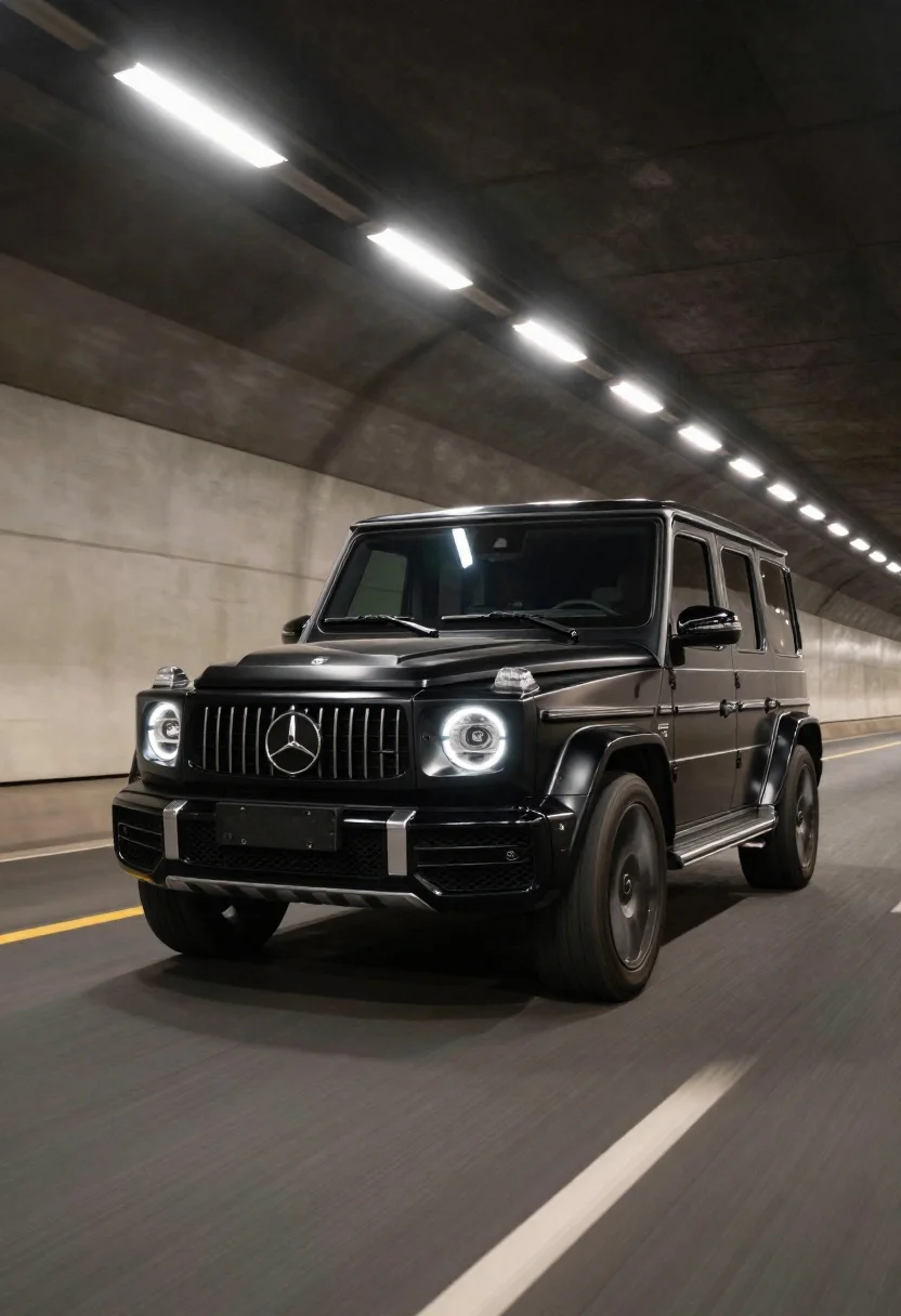 Subject Black Luxury Suv With Prominent Emblem The Grille Clothing reference photo
