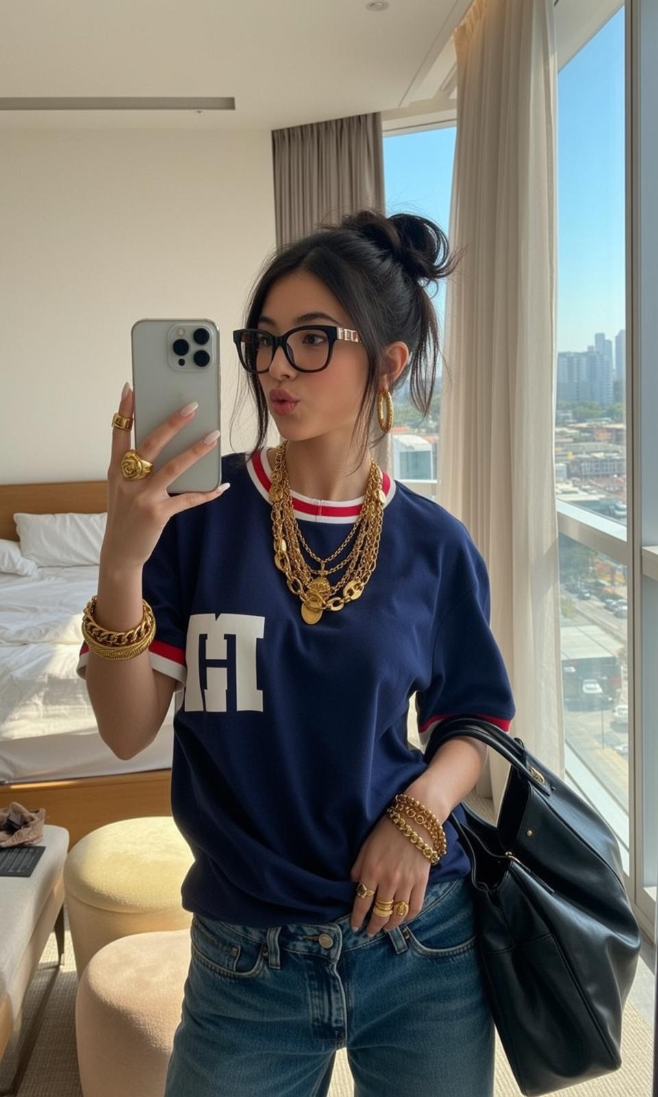 Explore Young Taking Selfie Her Smartphone Holding