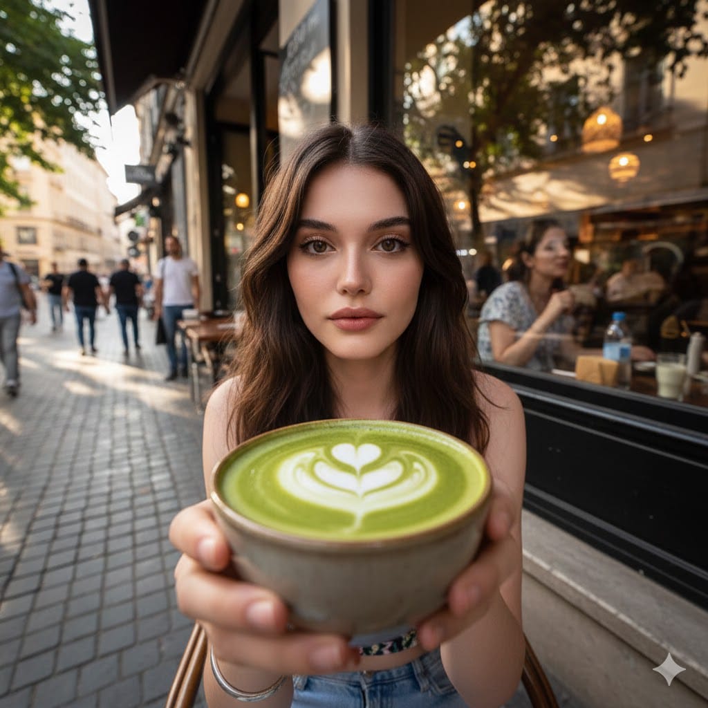 Candid Street Cafe Moment