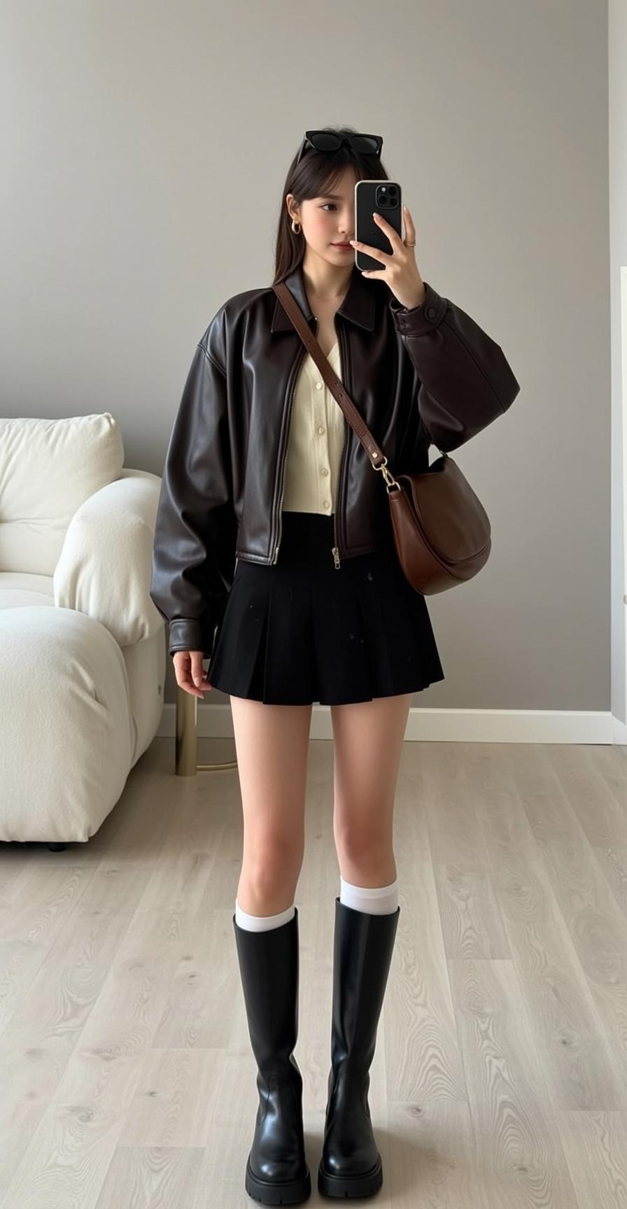 Acubi Young Long Dark Brown Straight Bangs
