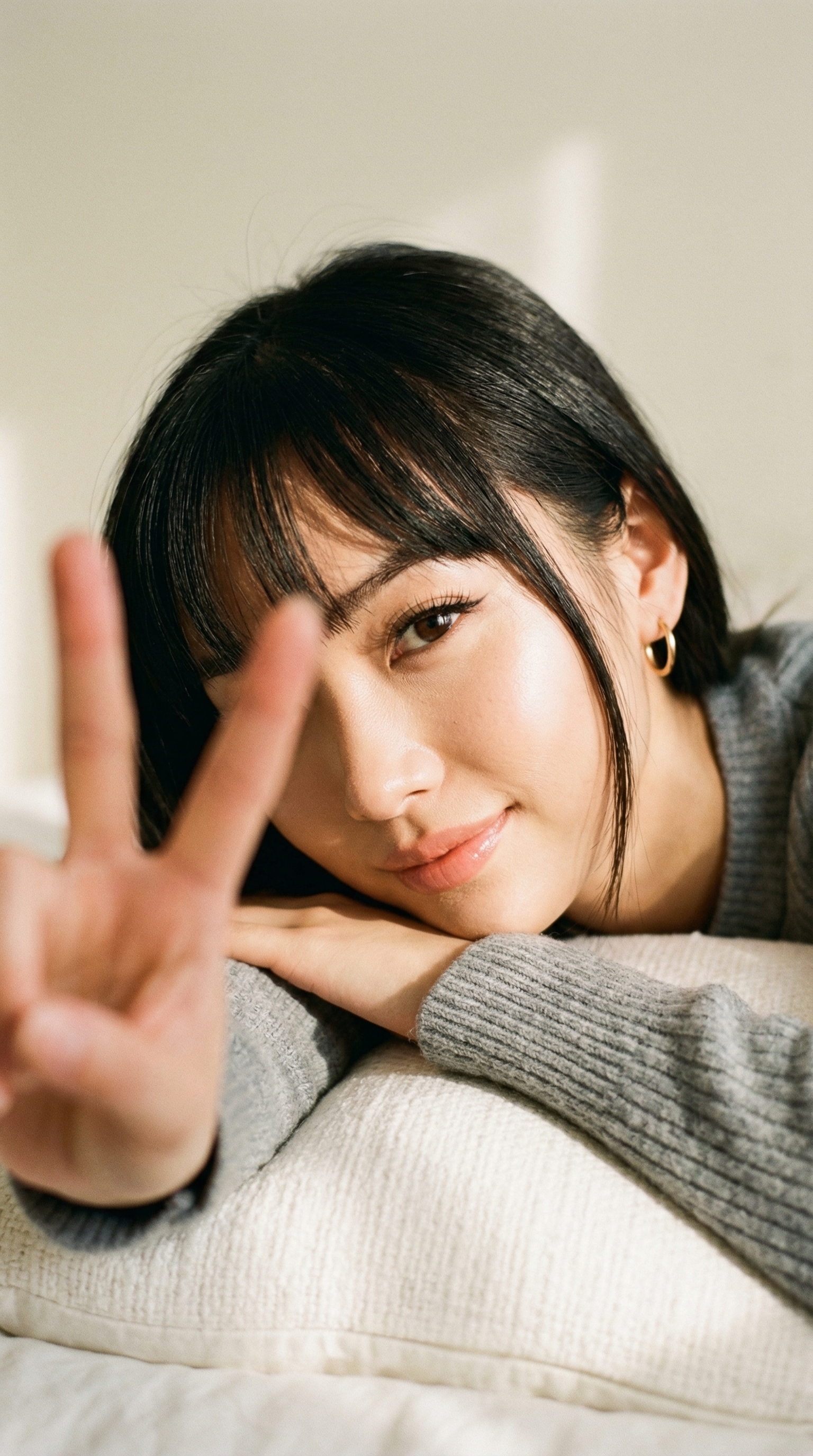 Supermodel Face Porcelain Pillow Soft Light