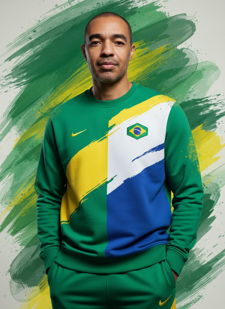 Brazilian Pride Fashion Editorial Portrait
