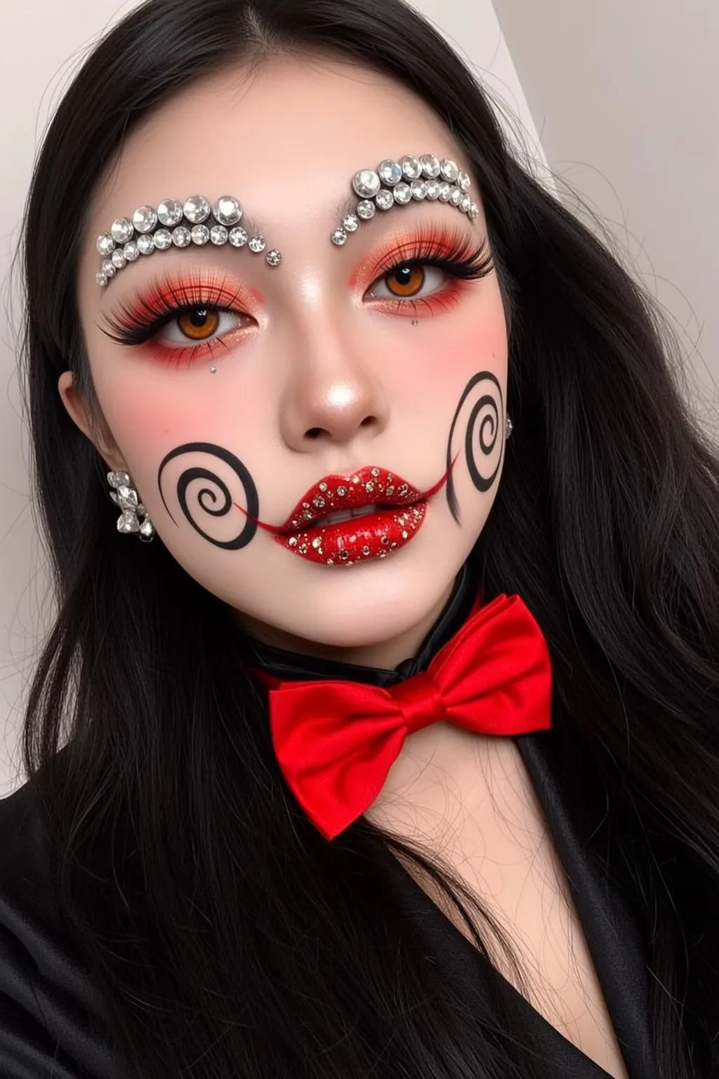 Earrings Makeup And Lash Extensions In A Studio