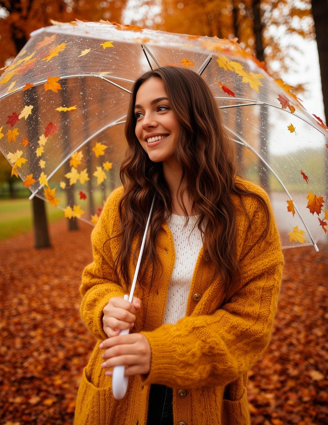 Autumn Young Long Wavy Brown Hair Fair