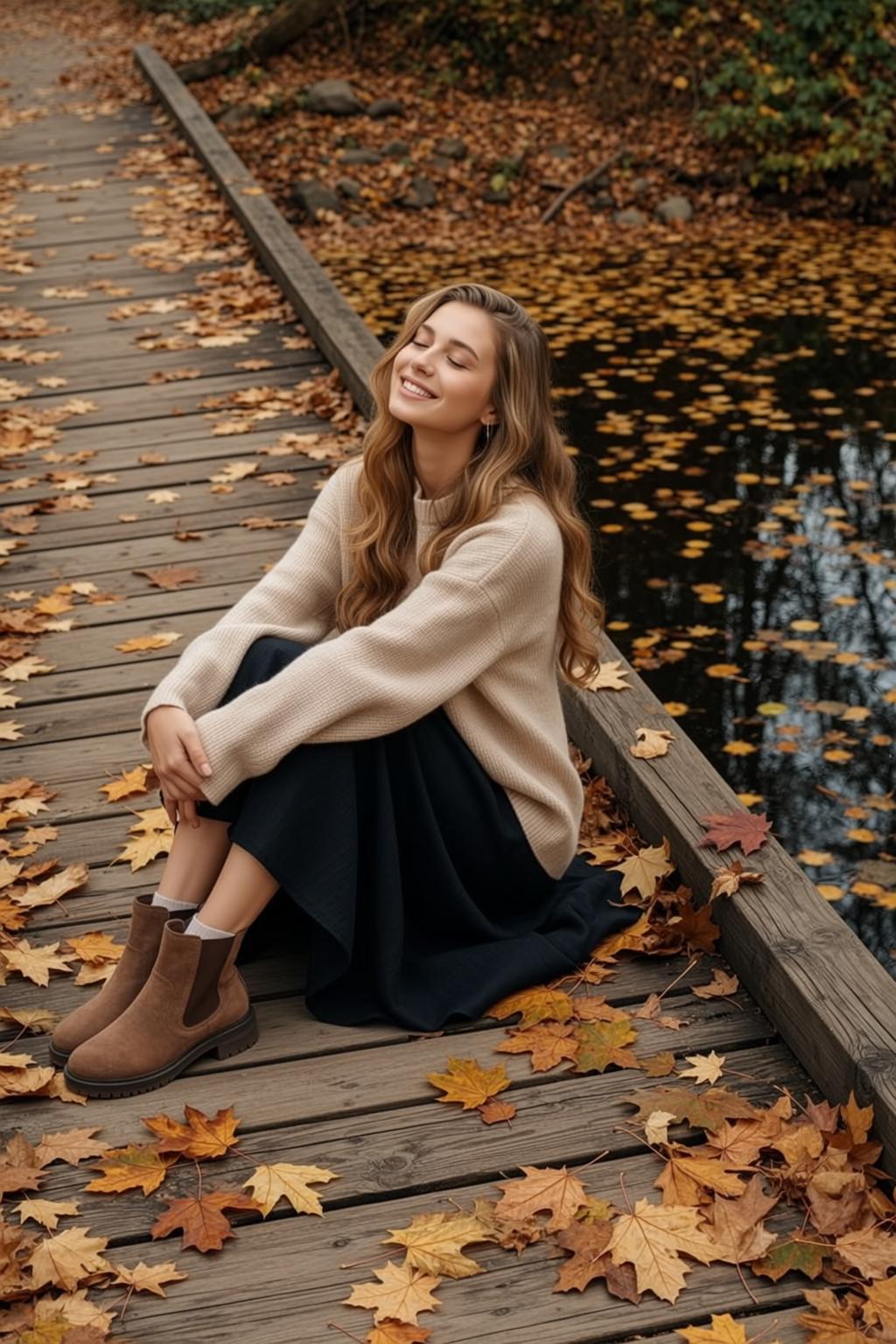 Autumn Young Long Wavy Blonde Fair Beige