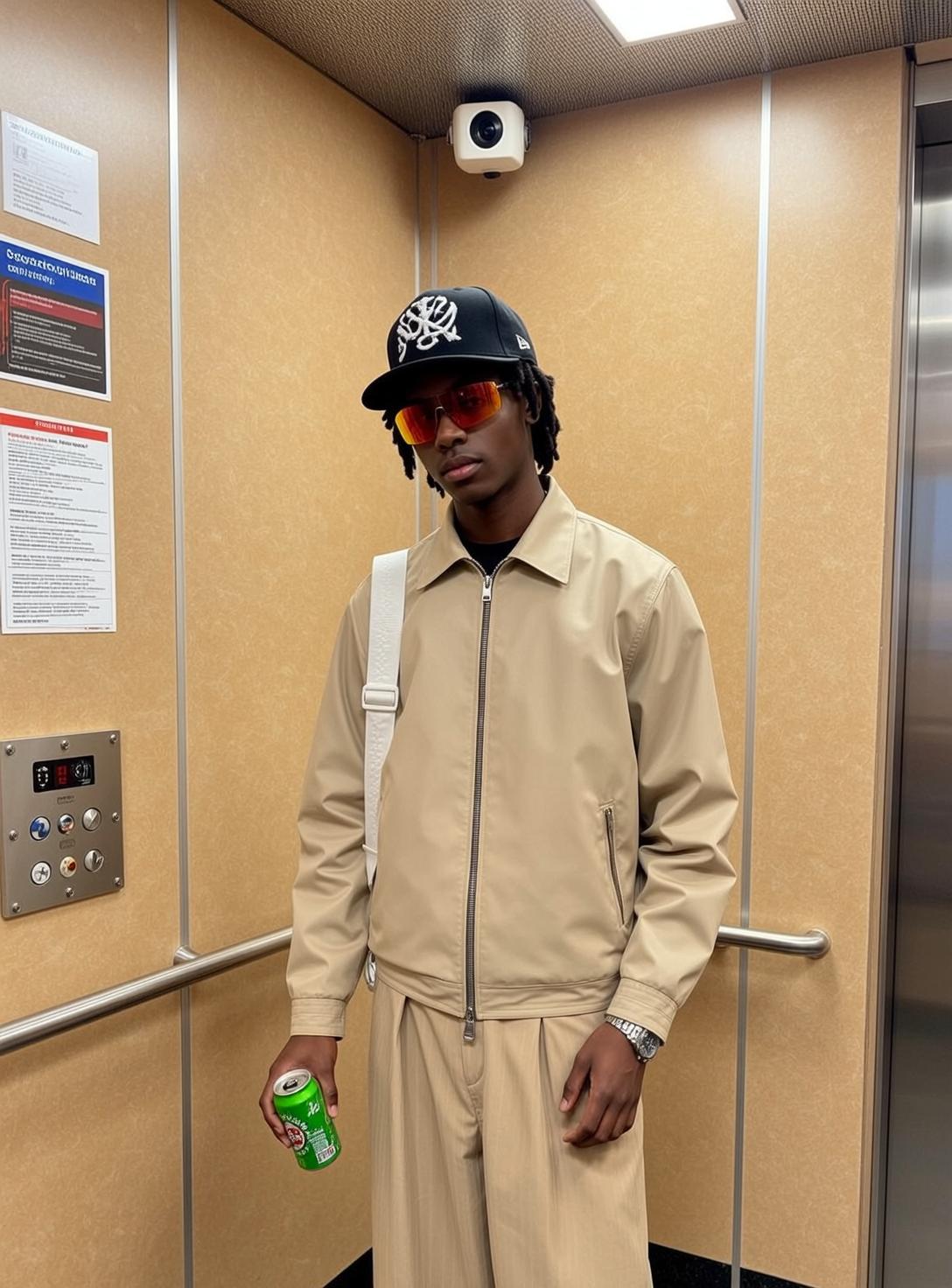 Explore Stands Facing Forward Elevator His Weight