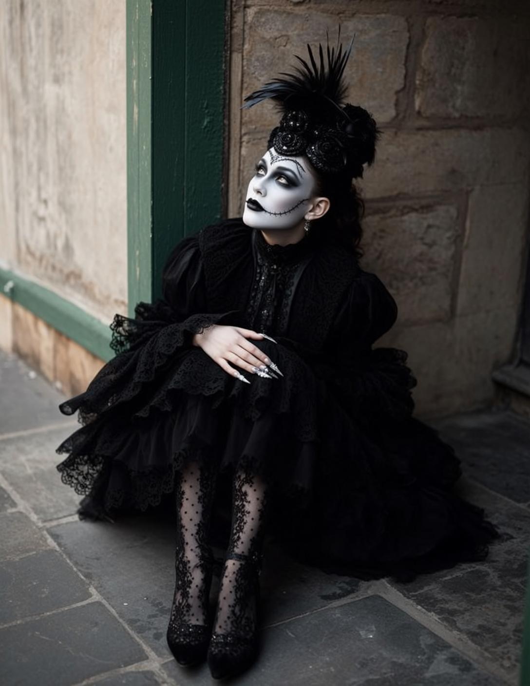 Gothcore Recreate This Scene Prompt Description Skull