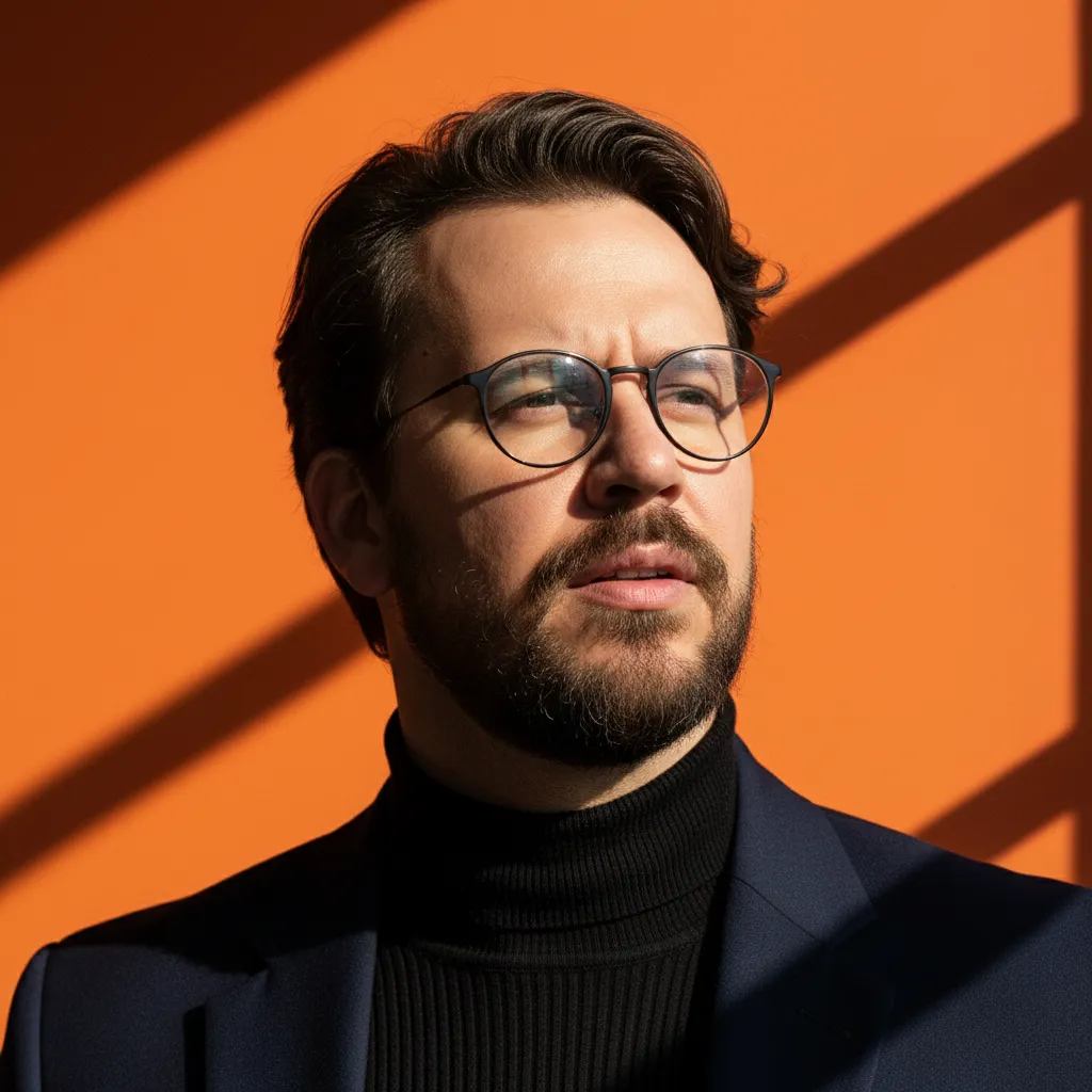 Prescription Glasses In Intellectual Fashion Portrait