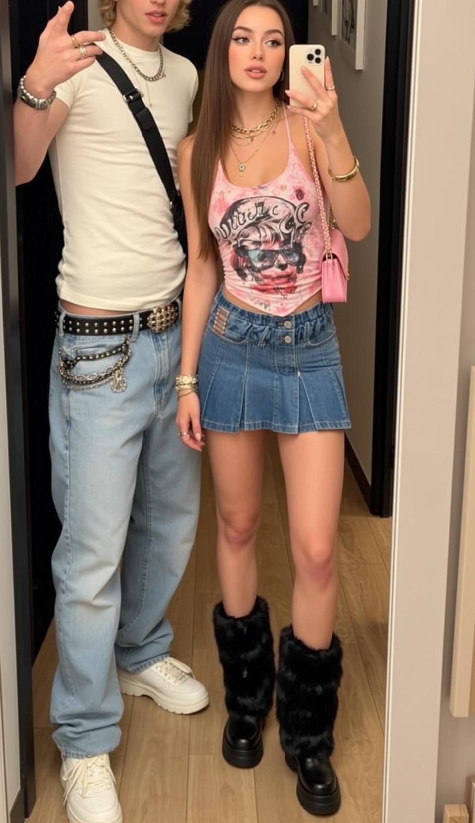 Baddie Standing Facing Slightly Angled Her Right