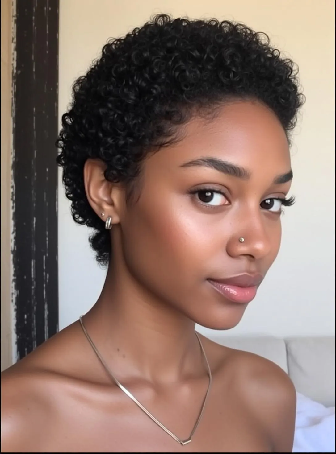 Earrings And Necklace In Styled Portrait