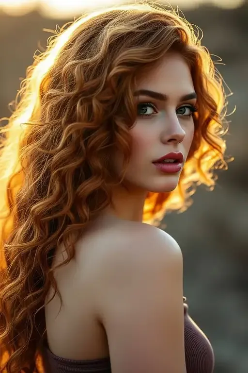 High-resolution Head-and-shoulders Profile Portrait Captured Sony Showcases Lithe Supermodel With