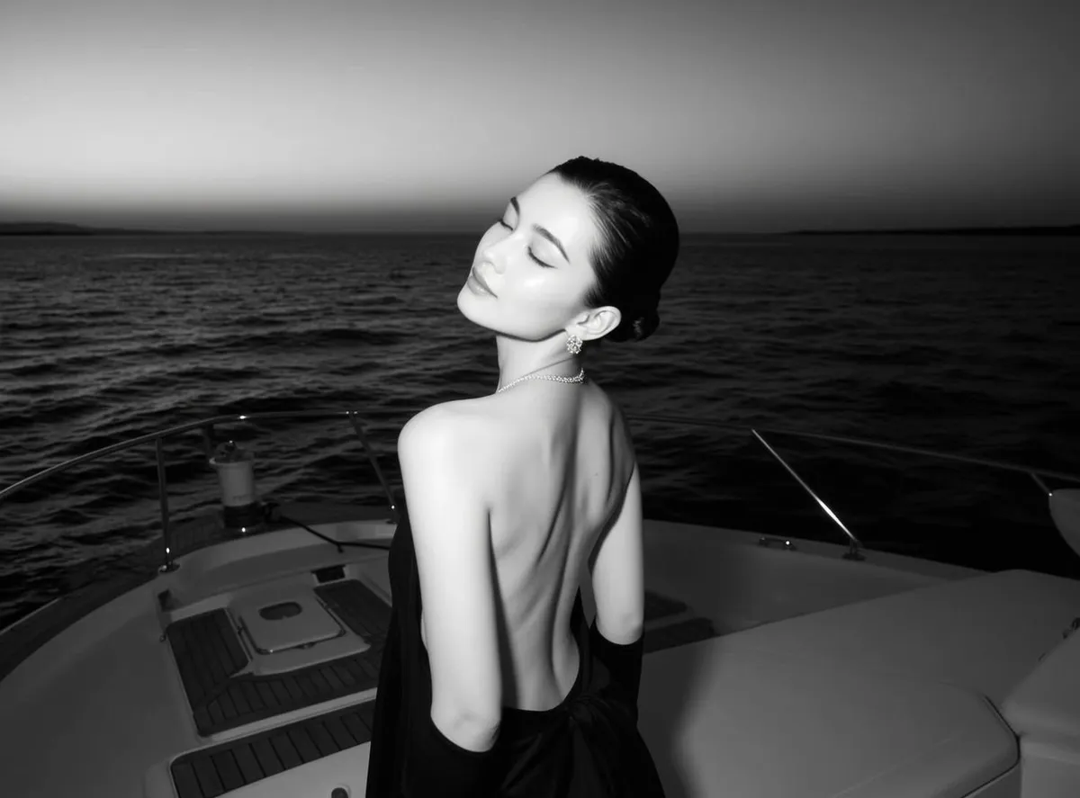 Earrings And Necklace On A Boat
