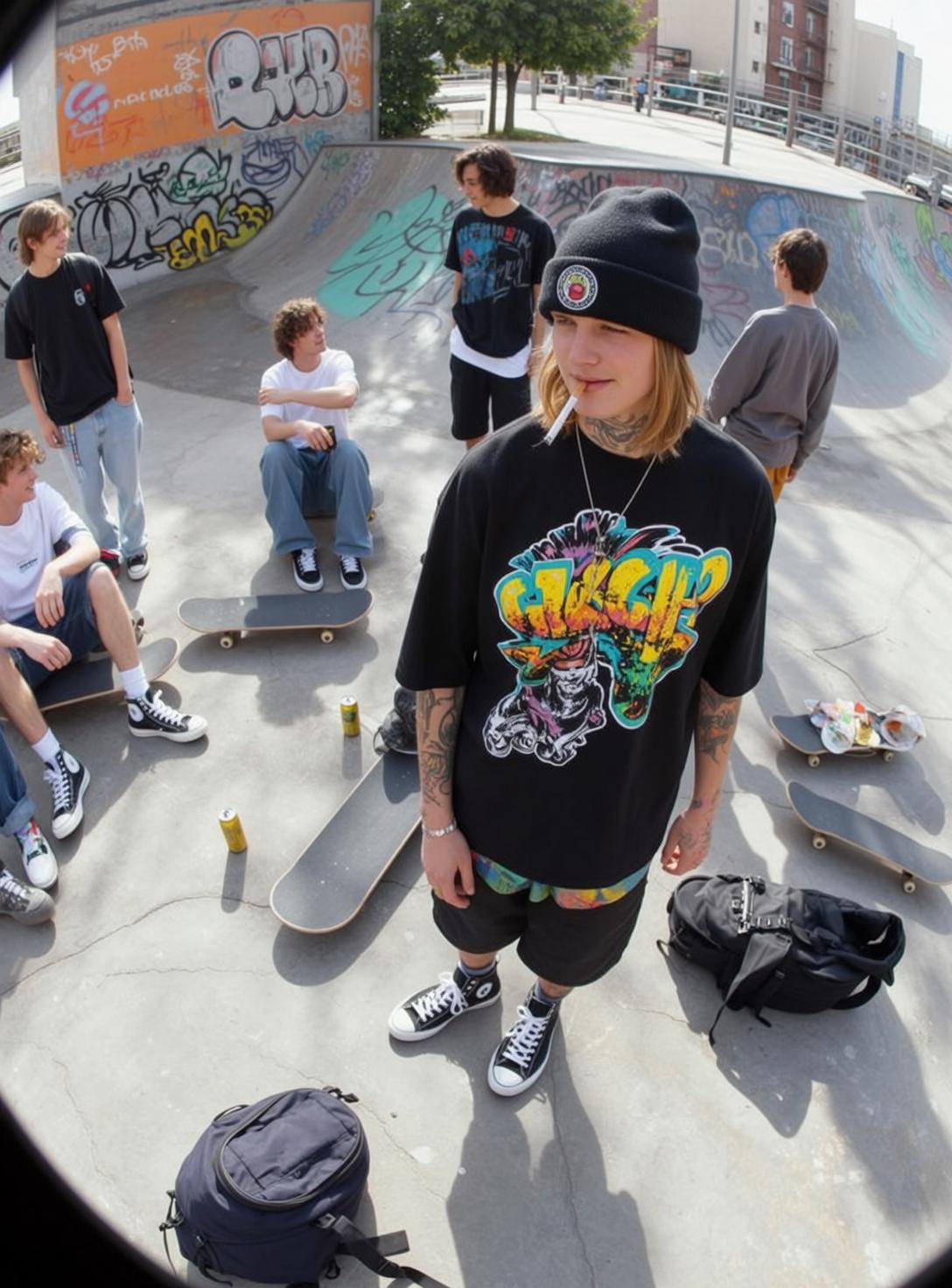 Skate Park Cigarette Look