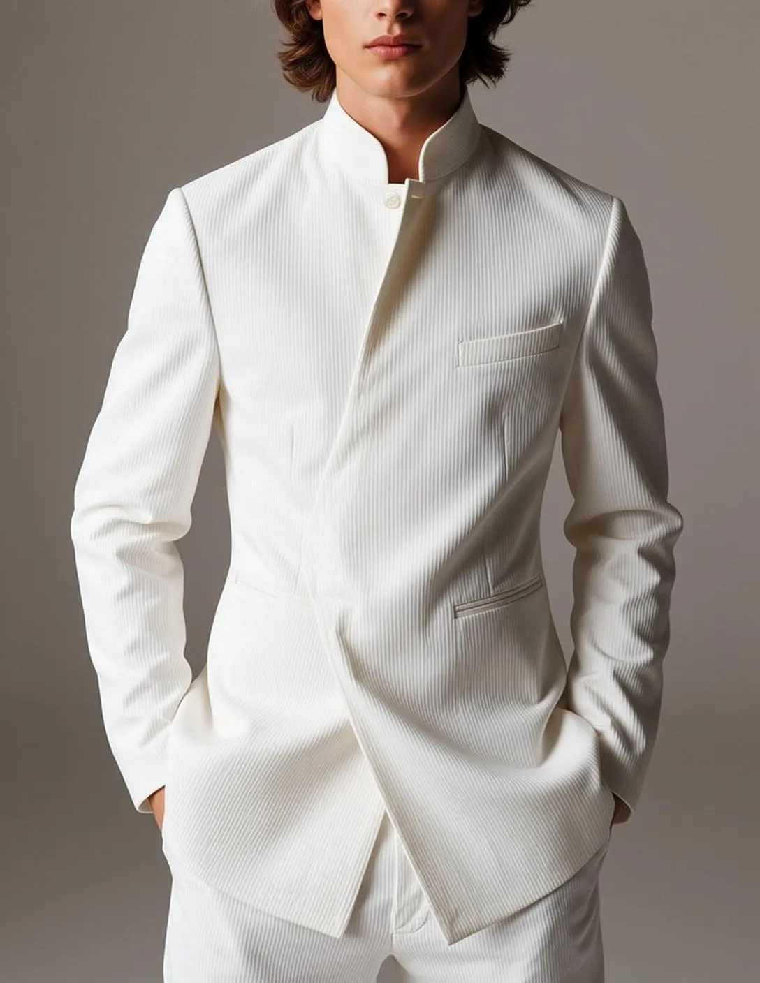 White Wrap Jacket Studio
