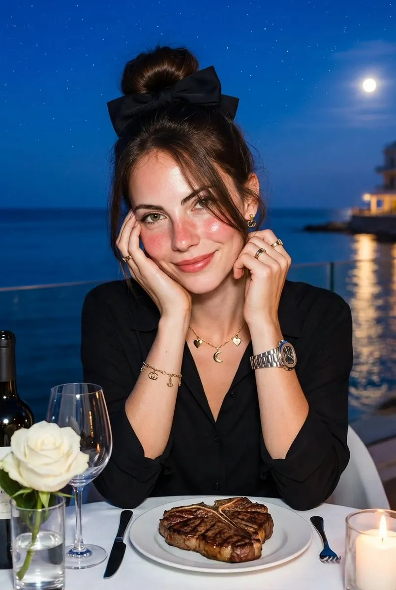 Makeup Earrings Necklace Bracelets Rings And Wristwatch In Fashion Portrait