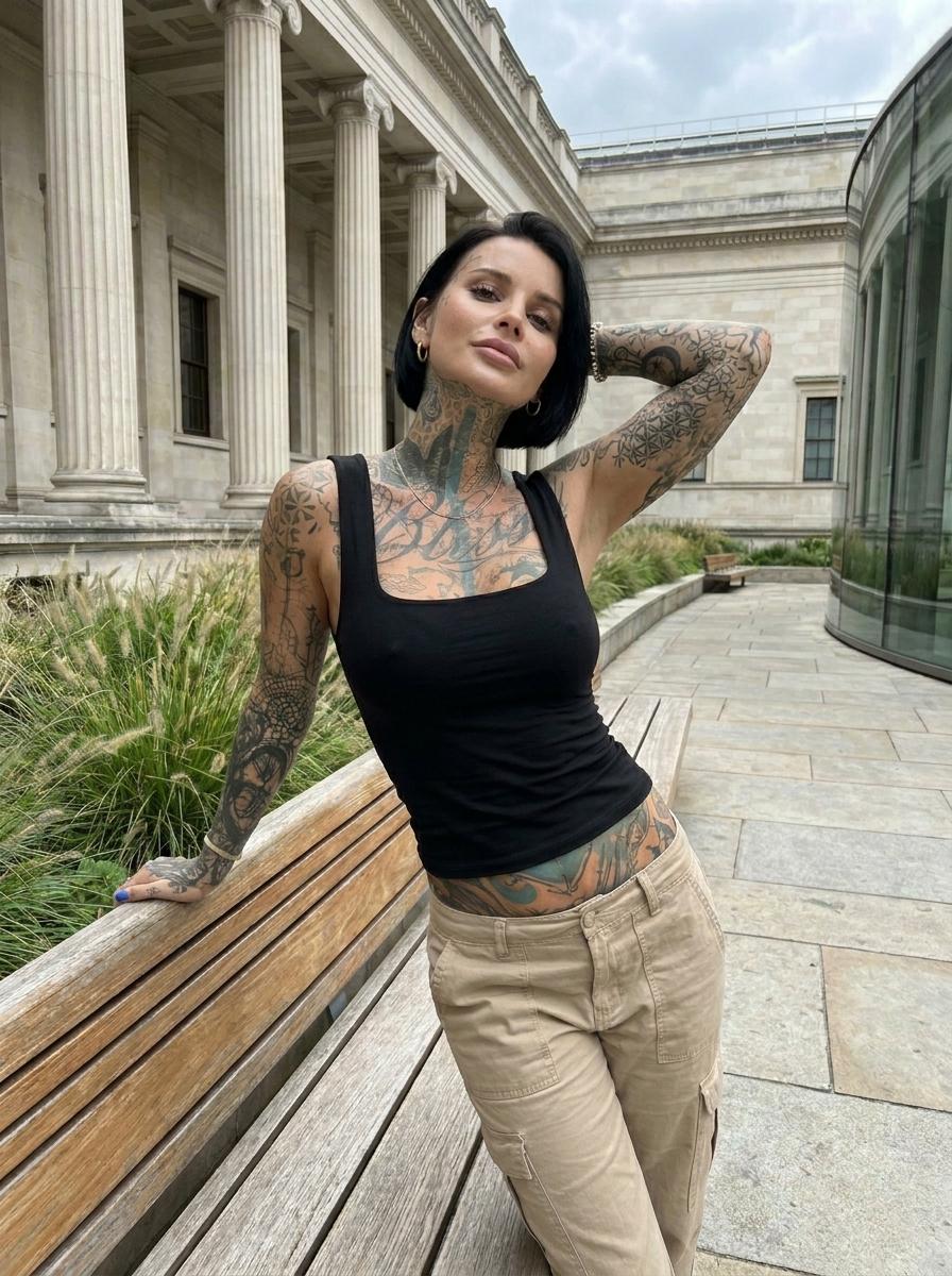 Tattoos In Cargo Pants By Classical Building