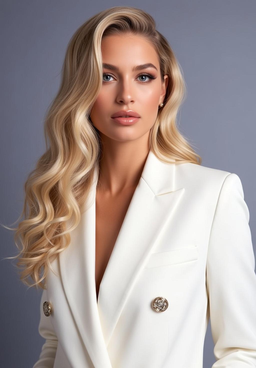 White Blazer Studio Portrait
