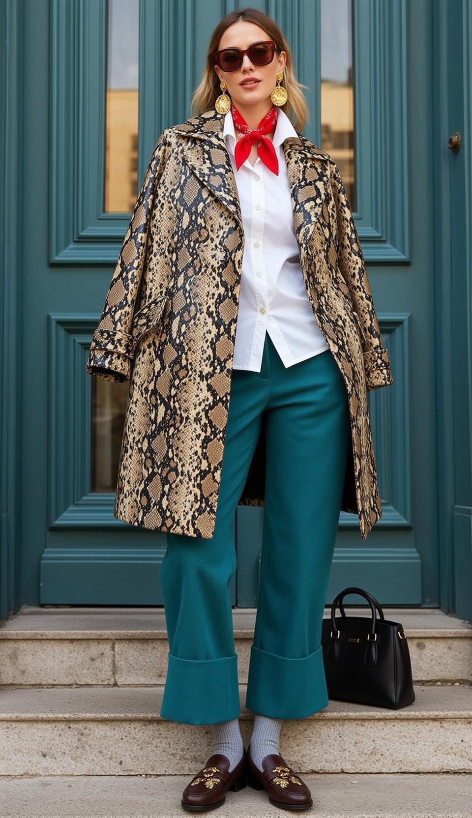 Autumn Blonde Shoulder-length Fair White Button-down Shirt
