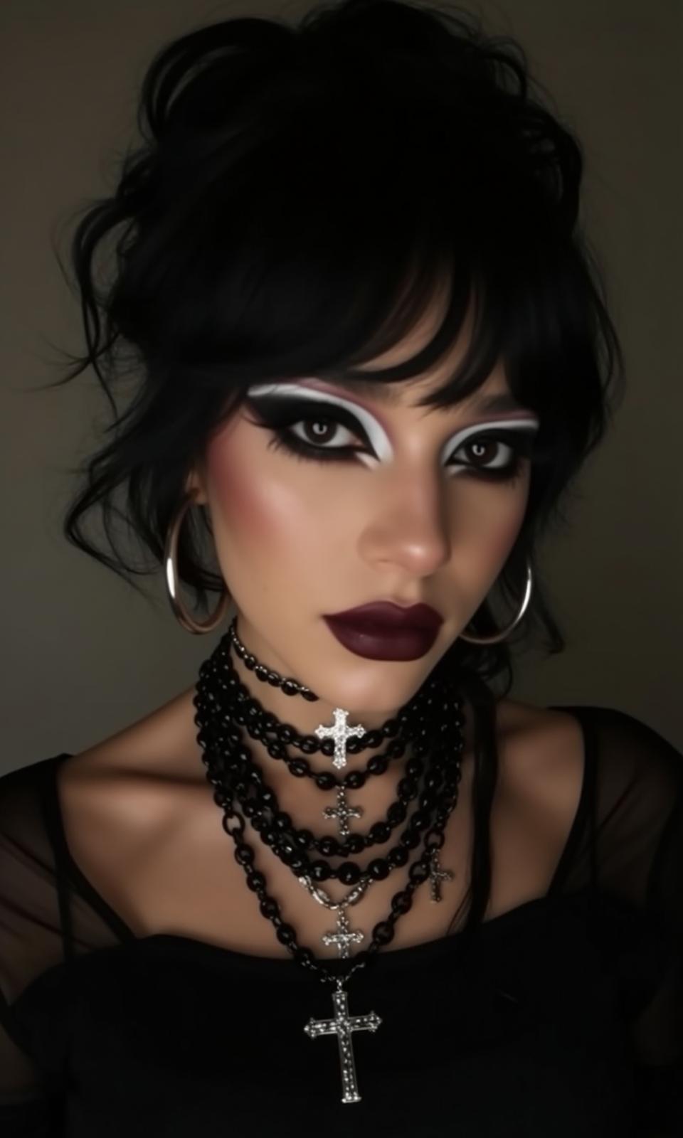 Black Sheer Top Gothic Studio