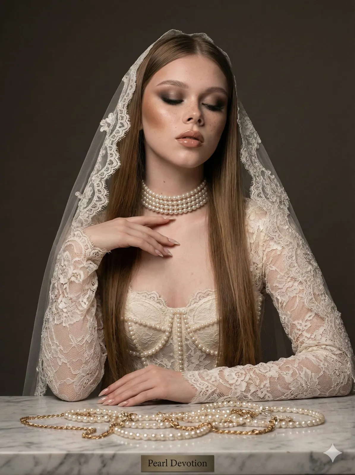 Gold Chains Luxury Portrait