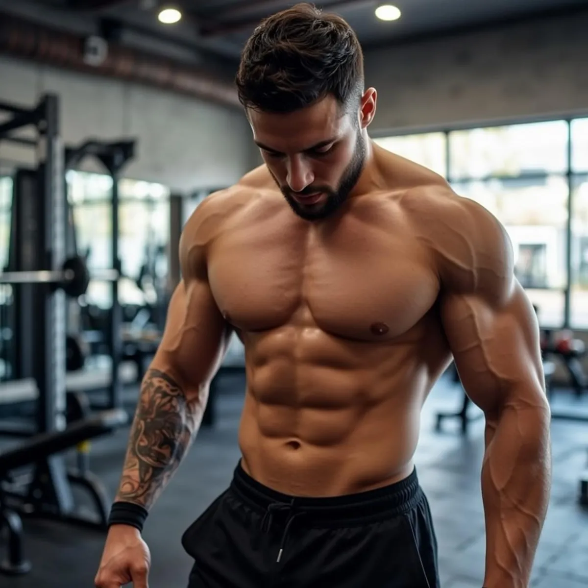 Tattoos In A Gym