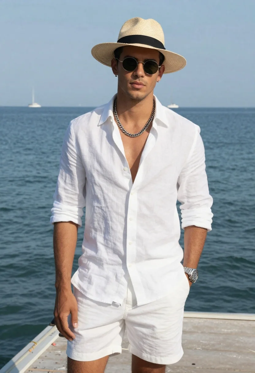 Medium And Overall Scene High-fashion Portrait Stylish Man Standing Confidently reference photo
