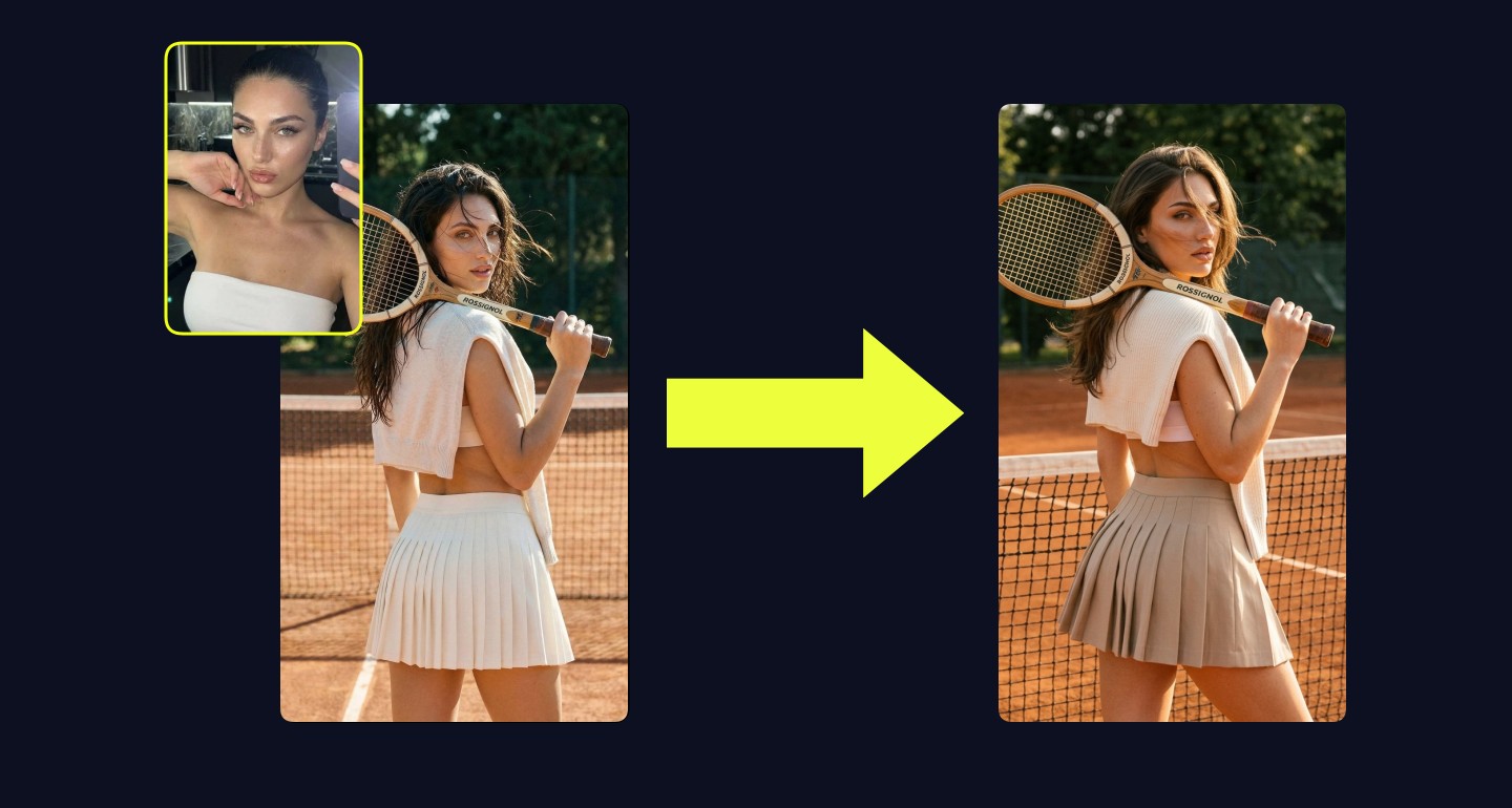 Lily remix walkthrough for Tennis Player Vintage Racket Clay Court Warm Light