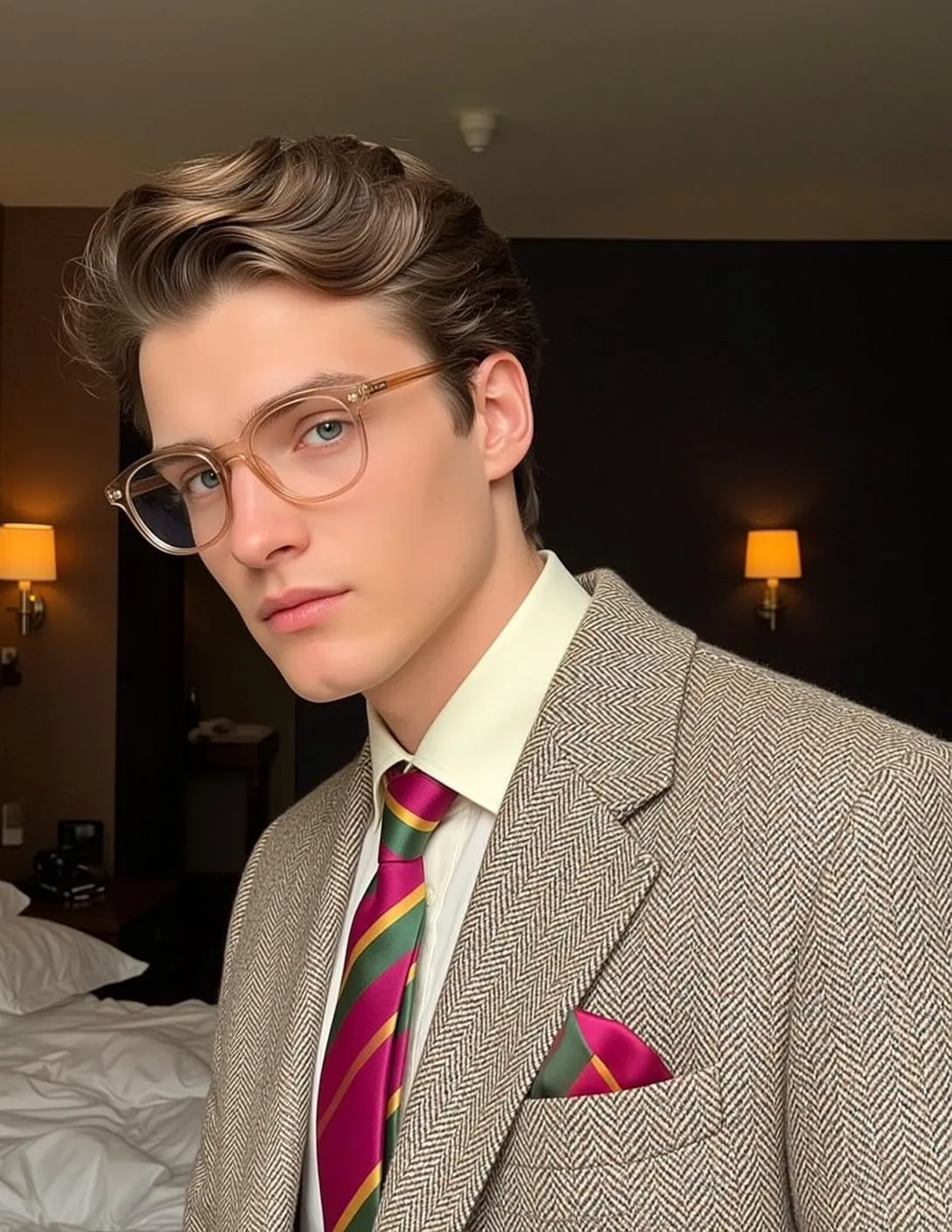Glasses In A Hotel Room
