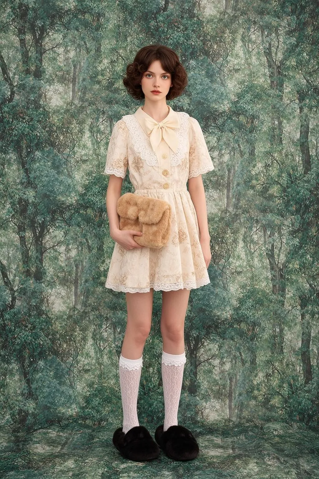 Blush In Forest Portrait